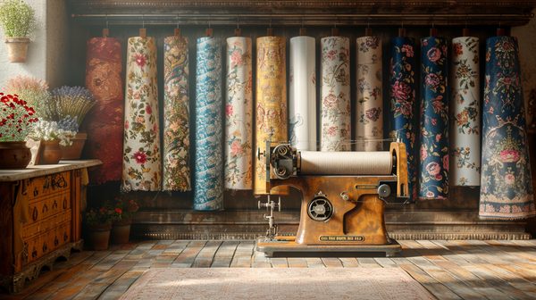 Tissus haut de gamme et machines à coudre abordables